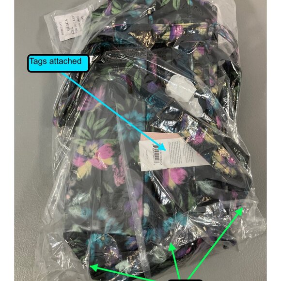 Lug Caboose Bloom Black Insulated Tote Bag - Floral Pattern, Lead & Phthalate Sa - Picture 6 of 7